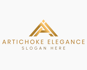 Elegant Minimalist Letter A logo design