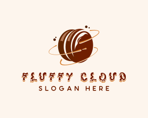 Chocolate Marshmallow Dessert logo design