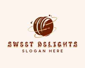 Chocolate Marshmallow Dessert logo design