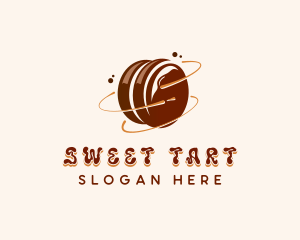 Chocolate Marshmallow Dessert logo design