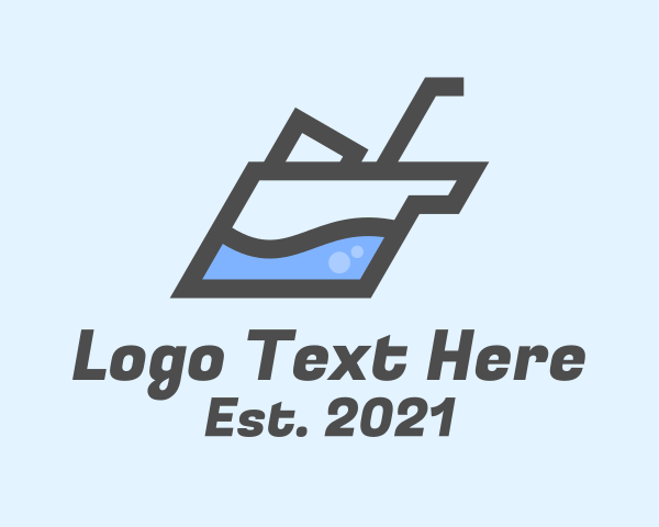 Slanted logo example 4