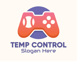 Tennis Video Game Control logo design