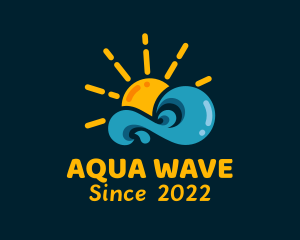 Sun Beach Wave logo