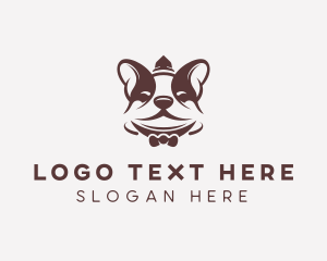 Boston Terrier Dog logo