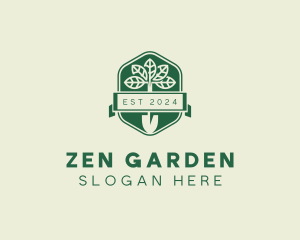 Shovel Plant Garden logo design