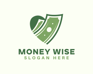 Heart Money Cash logo design