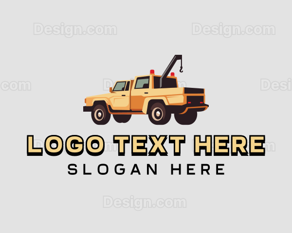 Tow Truck Garage Logo