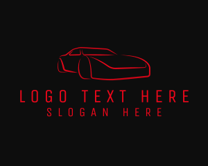 Car - Red Automotive Garage logo design