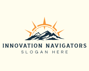 Mountain Navigation Adventure logo design