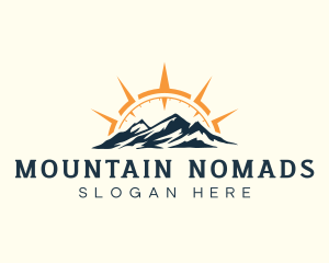 Mountain Navigation Adventure logo design