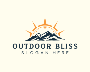 Mountain Navigation Adventure logo design