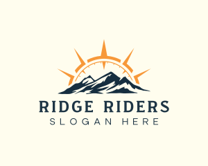 Mountain Navigation Adventure logo design