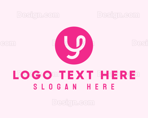 Pink Letter Y Logo