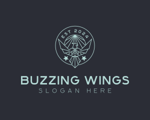 Winged Crest Badge logo design