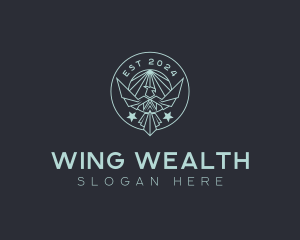 Winged Crest Badge logo design