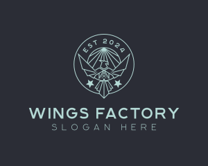 Winged Crest Badge logo