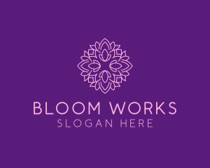 Floral Wellness Garden logo design