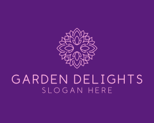 Floral Wellness Garden logo design