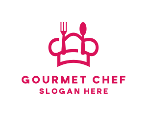 Chef Food Utensils logo design