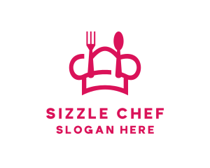 Chef Food Utensils logo design