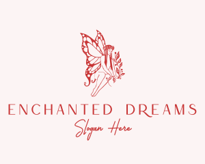 Butterfly Fairy Deity logo design