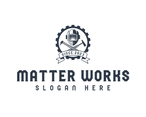 Welder Machinist Fabrication logo design