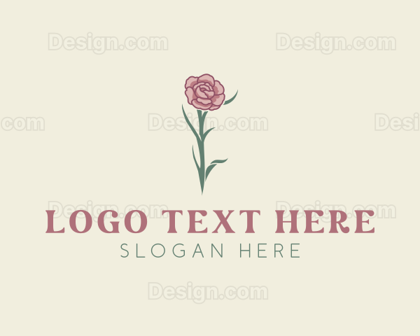 Beautiful Garden Flower Logo