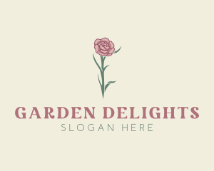 Beautiful Garden Flower logo design