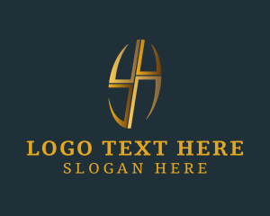 Elegant Gold Cross logo