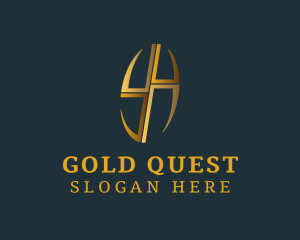 Elegant Gold Cross logo design