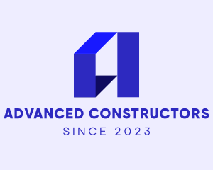 Construction Company Letter  A  logo design