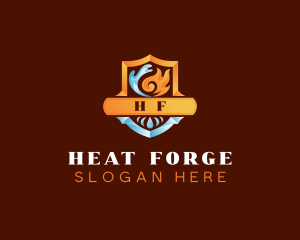 Heating Cold HVAC logo