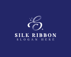 Ribbon Sparkle Letter S logo design