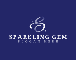 Ribbon Sparkle Letter S logo design