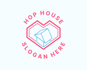 House Heart Home logo design