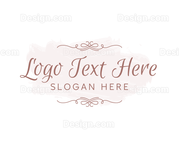 Elegant Feminine Script Wordmark Logo