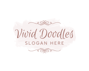 Elegant Feminine Script Wordmark logo design