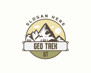 Outdoor Mountain Peak logo design