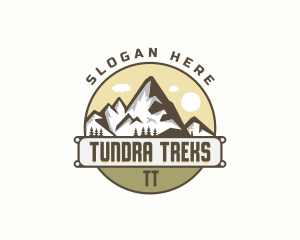 Outdoor Mountain Peak logo design