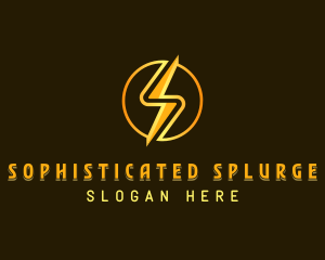 Tech Bolt Letter S logo design