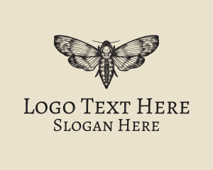 Rustic Lunar Moth logo