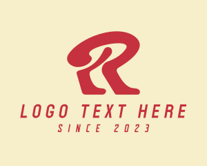 Retro Fashion Letter R logo