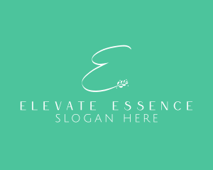 Beauty Floral Letter E logo design