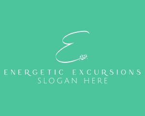 Beauty Floral Letter E logo design