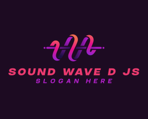 Sound Wave Pulse logo design