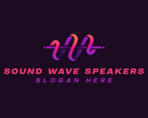 Sound Wave Pulse logo design