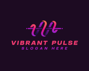 Sound Wave Pulse logo design