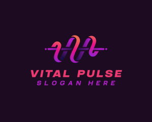 Sound Wave Pulse logo design