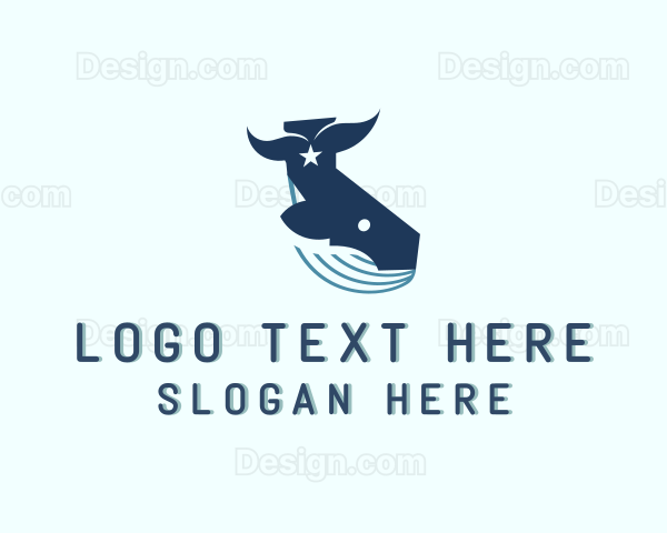 Star Blue Whale Logo