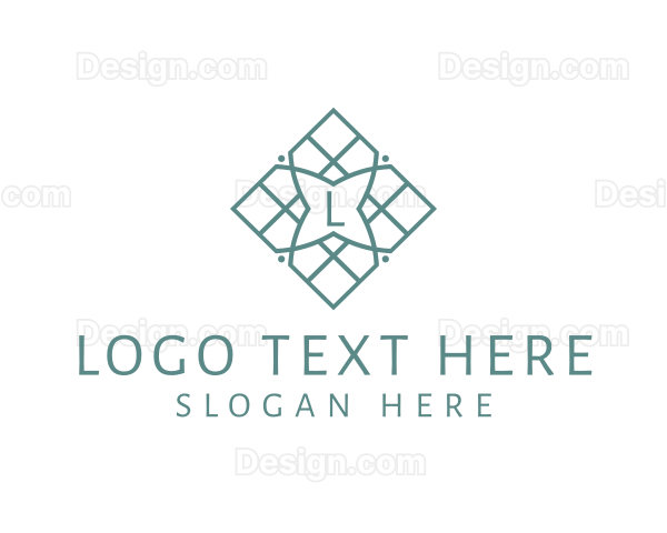 Tile Pattern Home Improvement Logo